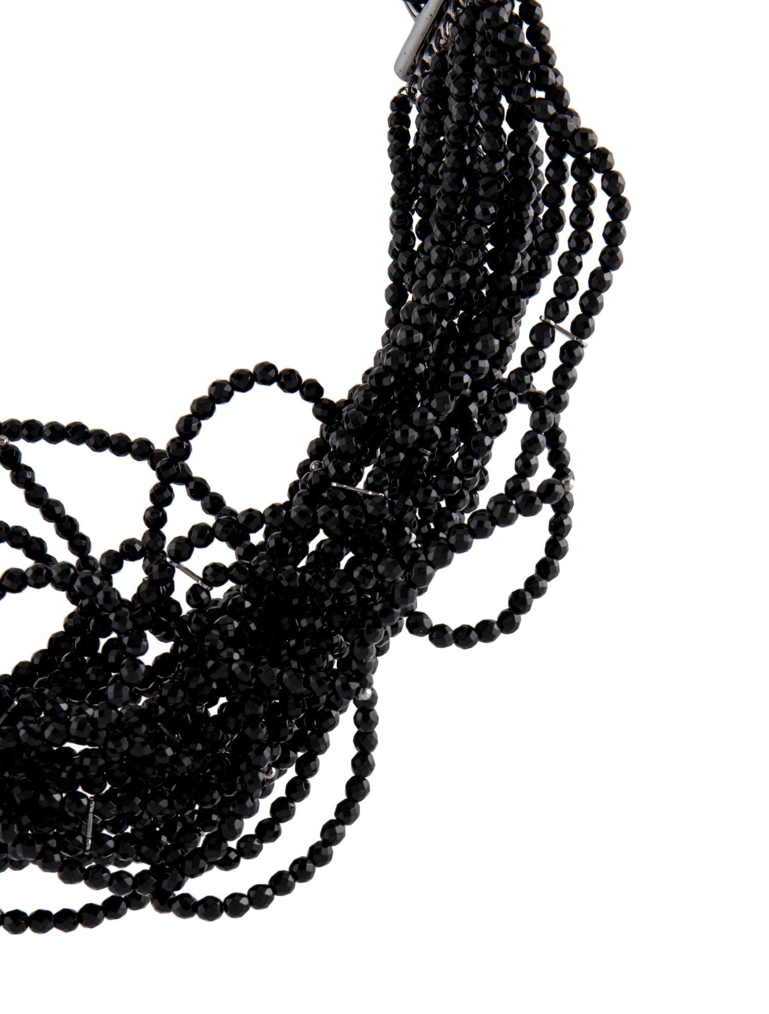 Brunello Cucinelli Beaded Leather Choker Necklace