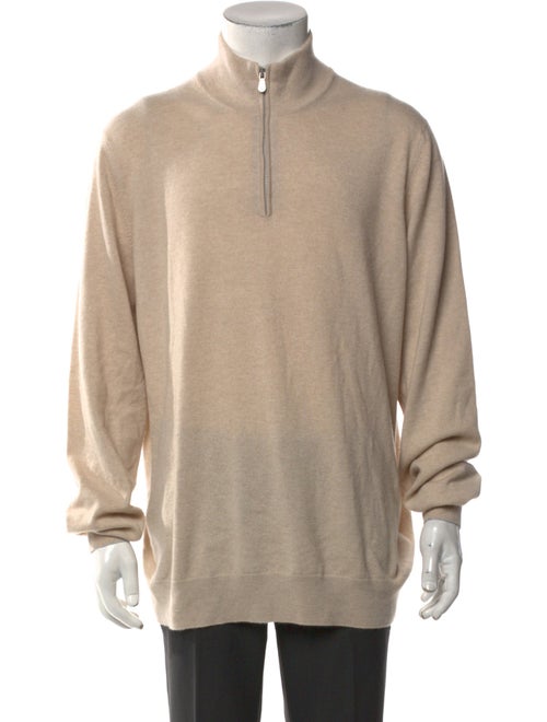 Brunello Cucinelli Cashmere Turtleneck Polo Sweater