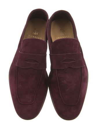 Brunello Cucinelli Suede Dress Loafers