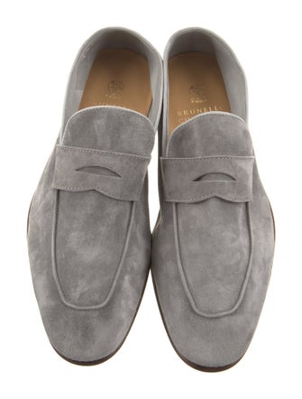Brunello Cucinelli Suede Dress Loafers