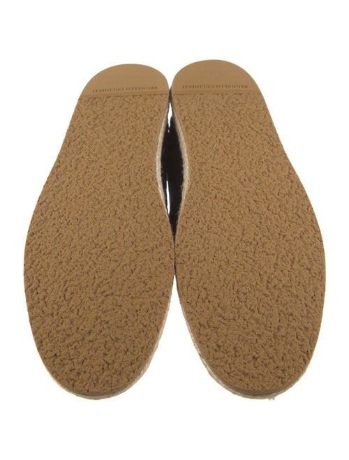 Brunello Cucinelli Suede Braided Accents Espadrilles