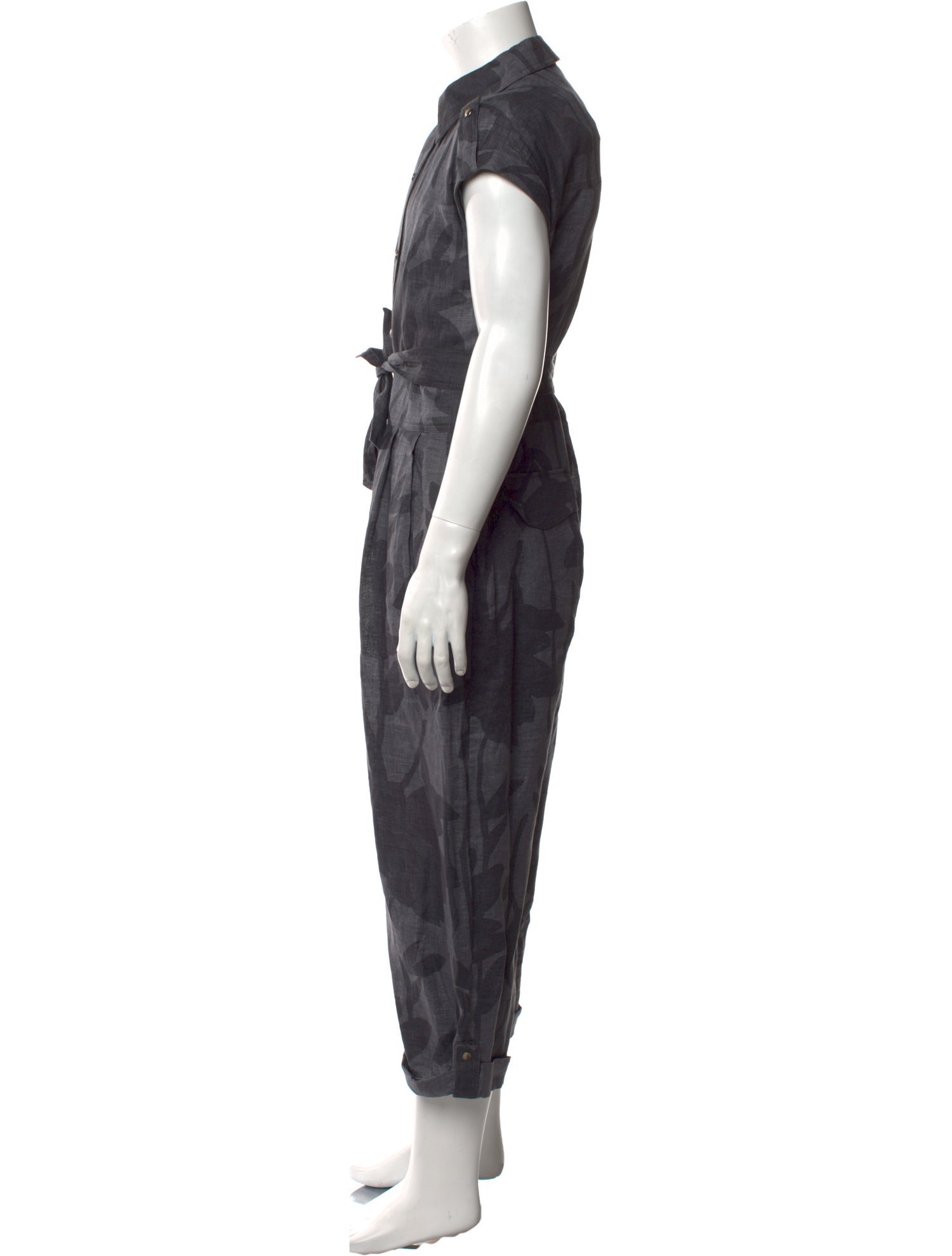 Brunello Cucinelli Linen Printed Jumpsuit w/ Tags