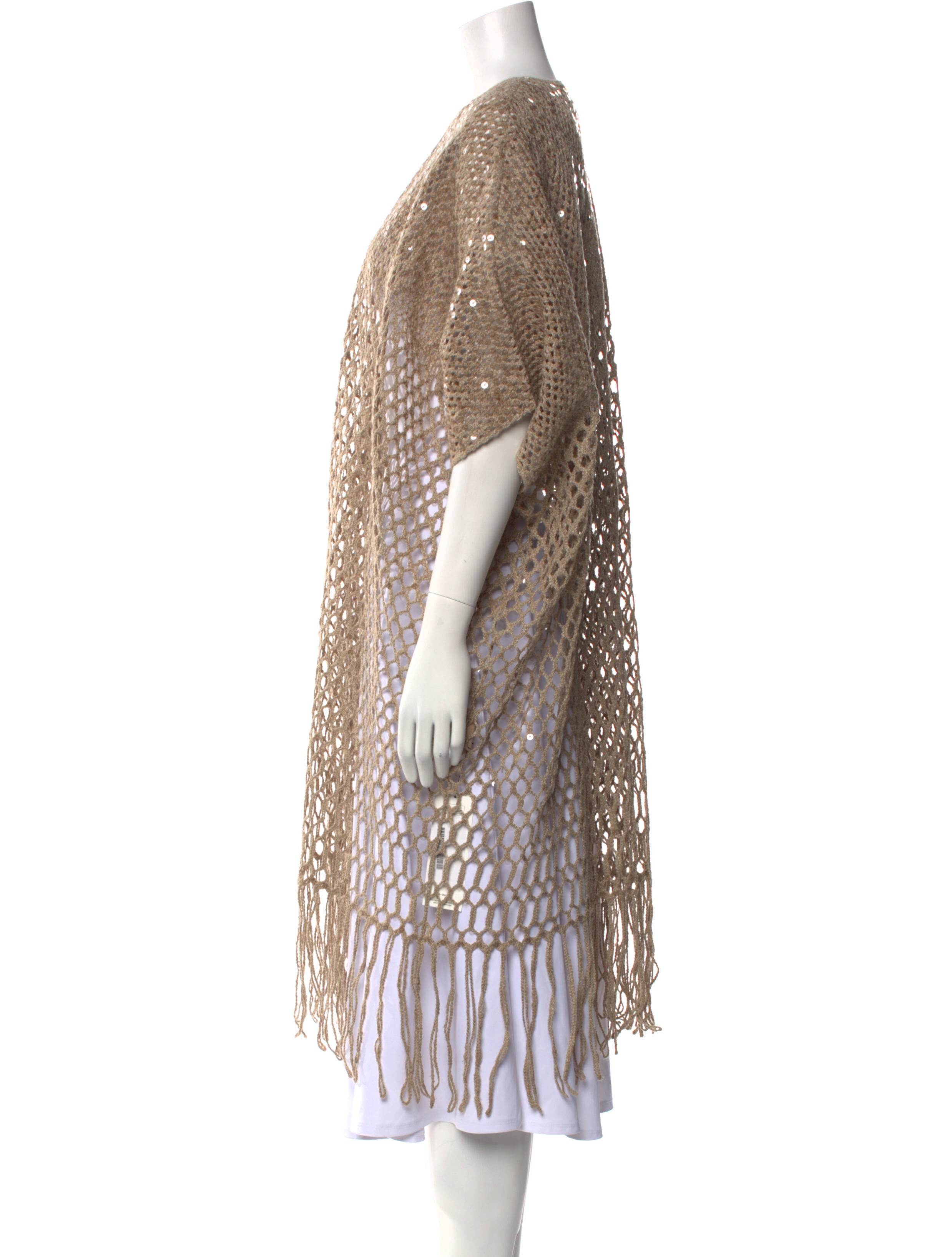 Brunello Cucinelli Silk Open Front Sweater w/ Tags