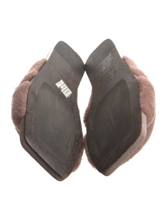 Brunello Cucinelli Monili Shearling Slides