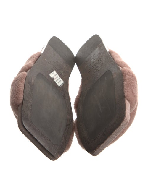 Brunello Cucinelli Monili Shearling Slides