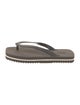 Brunello Cucinelli Monili Rubber Flip Flops