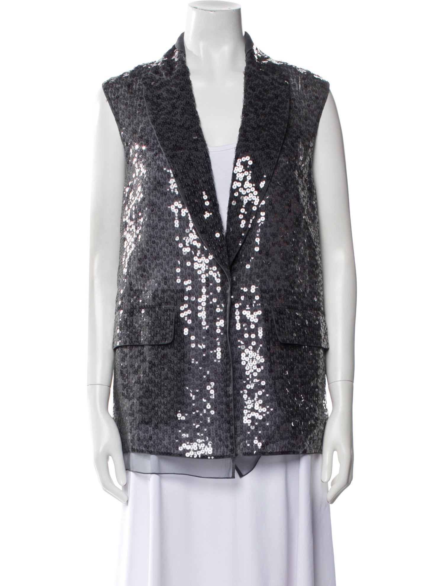 Brunello Cucinelli Silk Printed Vest w/ Tags