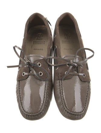Brunello Cucinelli Monili Patent Leather Moccasins