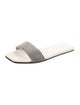 Brunello Cucinelli Monili Leather Slides