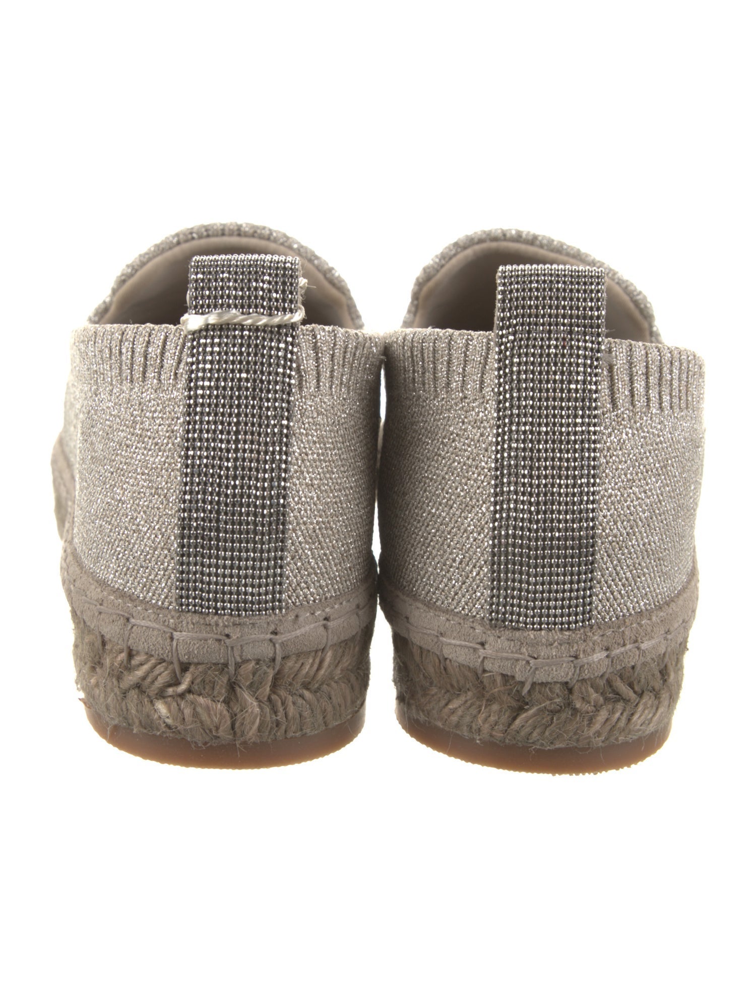 Brunello Cucinelli Monili Glitter Accents Espadrilles