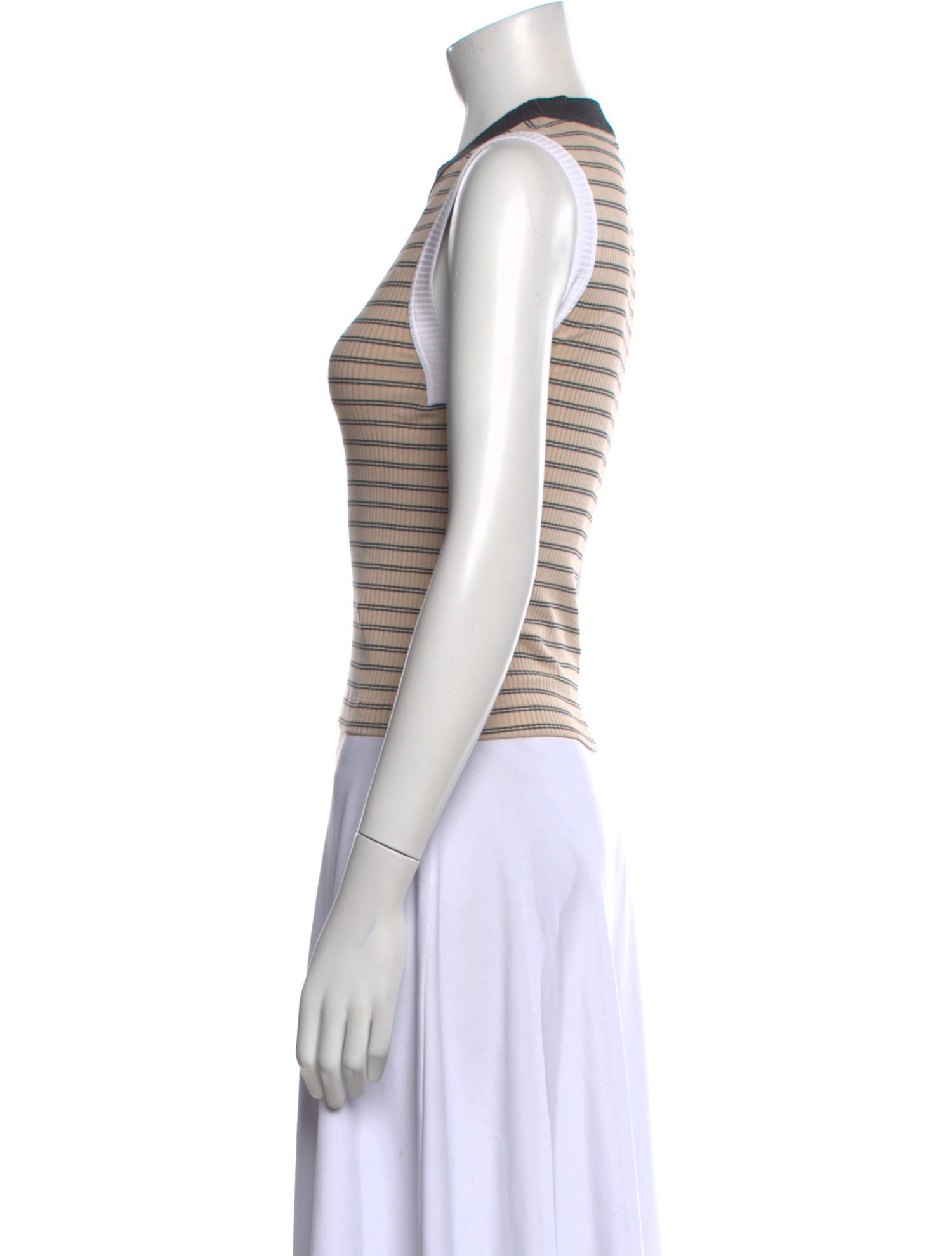 Brunello Cucinelli Striped Crew Neck Top