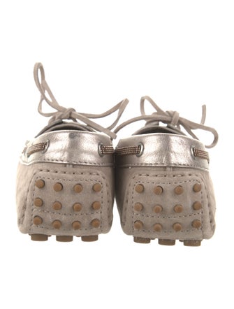 Brunello Cucinelli Monili Suede Moccasins