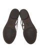 Brunello Cucinelli Monili Suede T-Strap Sandals