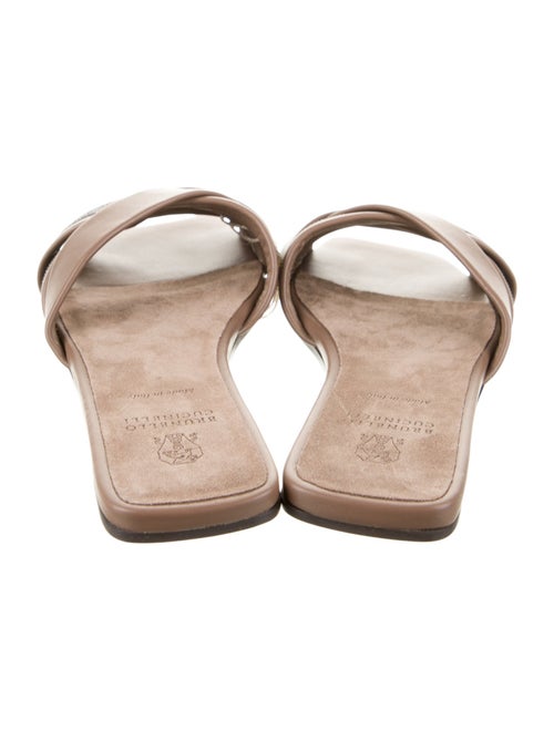 Brunello Cucinelli Monili Leather Sandals