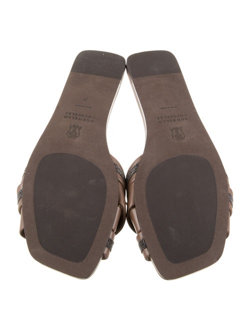 Brunello Cucinelli Monili Leather Sandals
