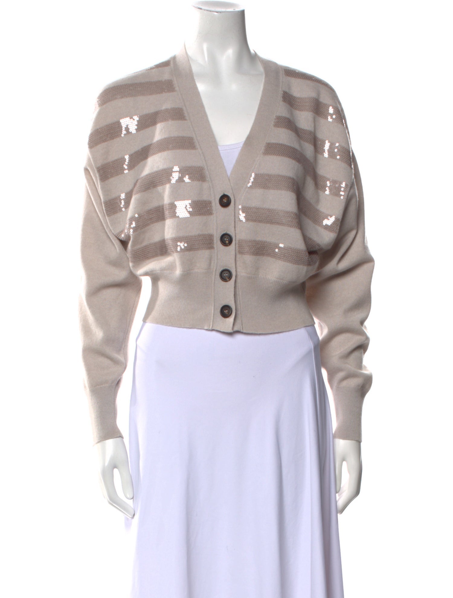 Brunello Cucinelli Cashmere Striped Sweater w/ Tags