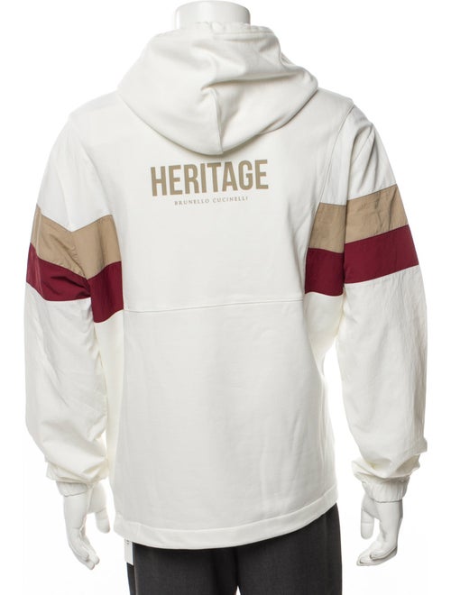 Brunello Cucinelli Graphic Print Crew Neck Hoodie