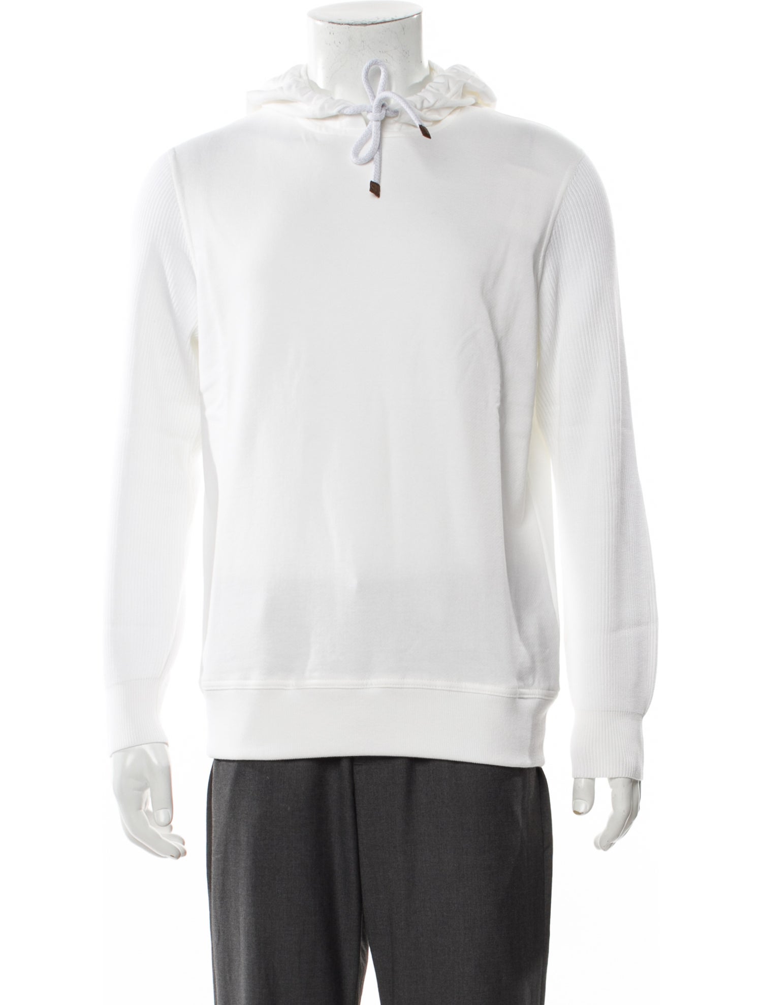 Brunello Cucinelli Mock Neck Long Sleeve Hoodie