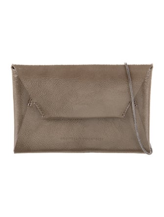 Brunello Cucinelli Monili Patent Leather Wallet