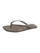 Brunello Cucinelli Monili Suede Flip Flops