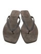 Brunello Cucinelli Monili Suede Flip Flops