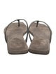 Brunello Cucinelli Monili Suede Flip Flops