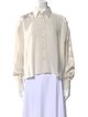 Brunello Cucinelli Long Sleeve Button-Up Top
