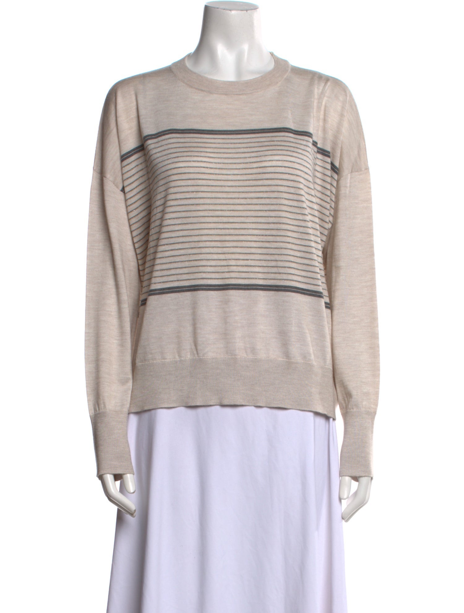 Brunello Cucinelli Cashmere Striped Sweater w/ Tags