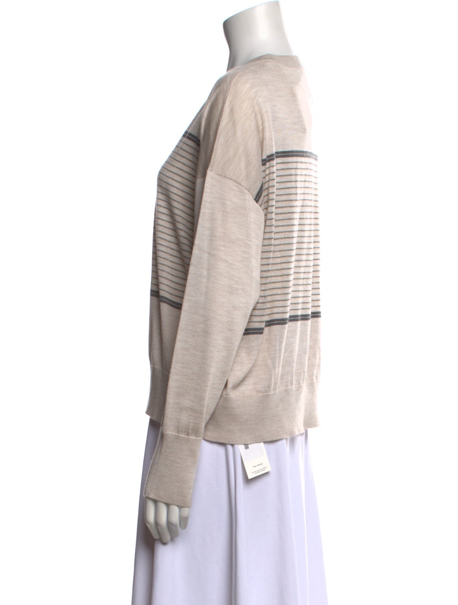 Brunello Cucinelli Cashmere Striped Sweater w/ Tags