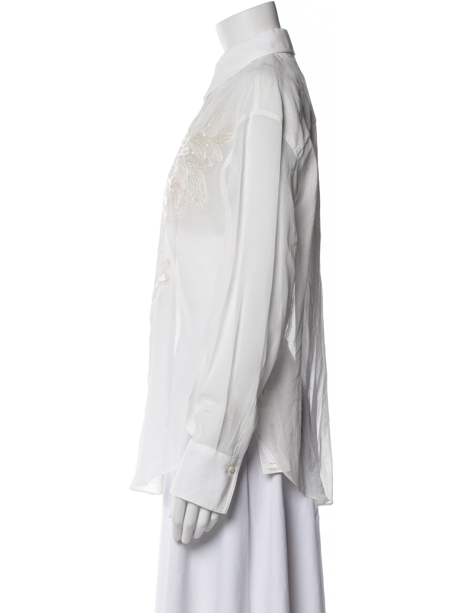 Brunello Cucinelli Long Sleeve Button-Up Top w/ Tags