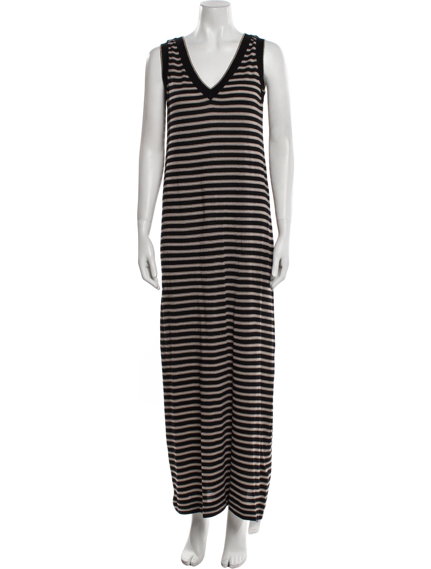 Brunello Cucinelli Striped Long Dress