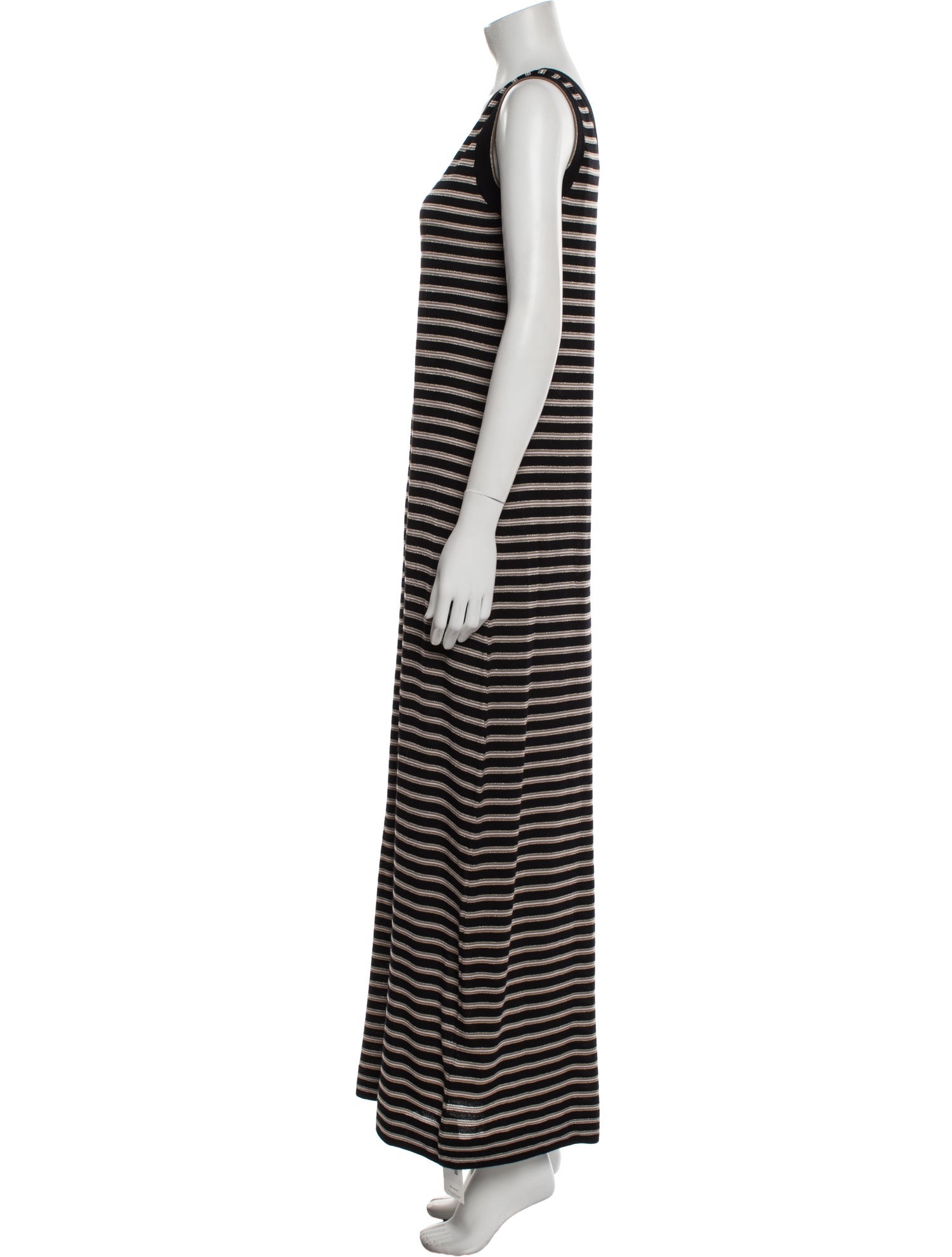 Brunello Cucinelli Striped Long Dress