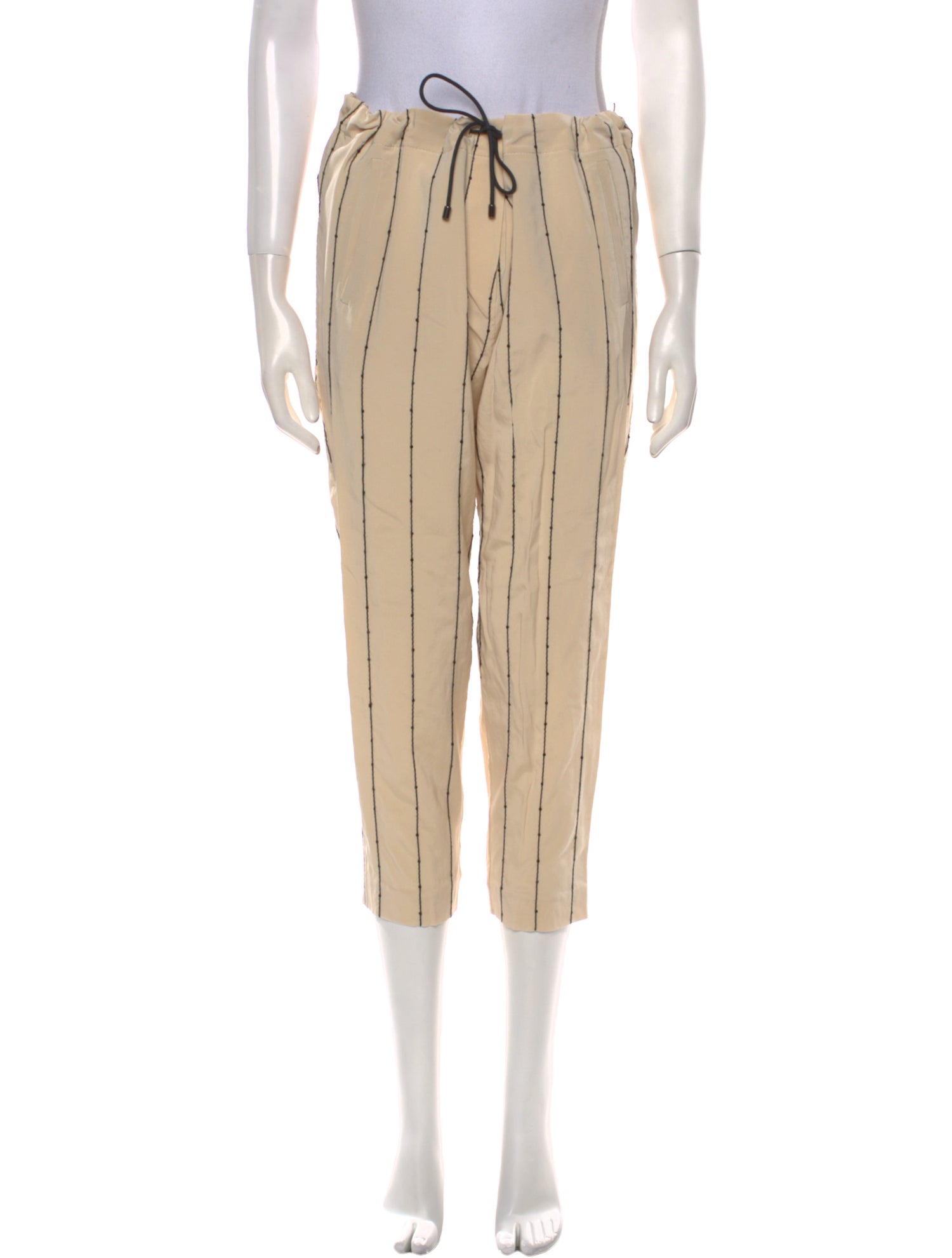 Brunello Cucinelli Silk Straight Leg Pants