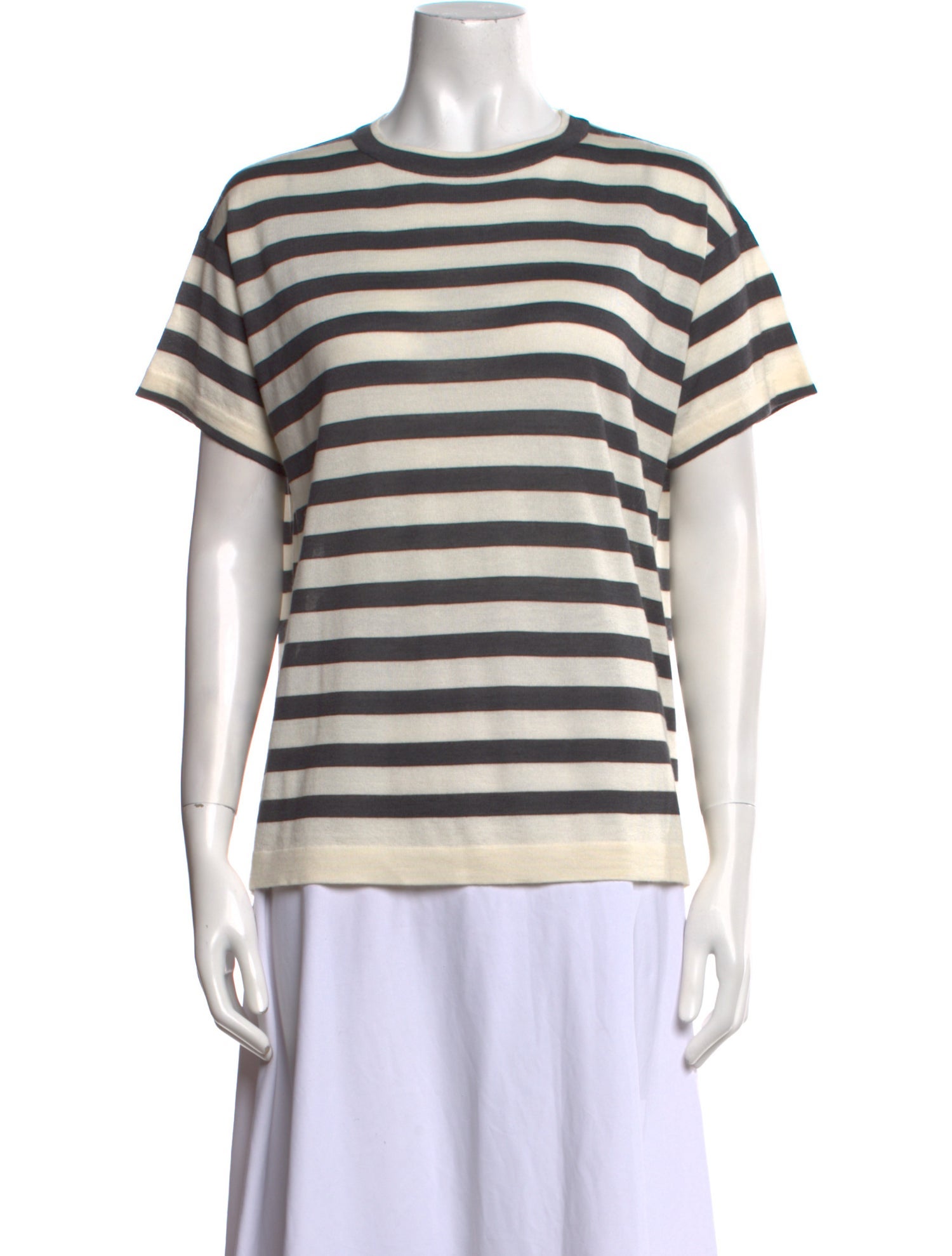 Brunello Cucinelli Cashmere Striped T-Shirt w/ Tags