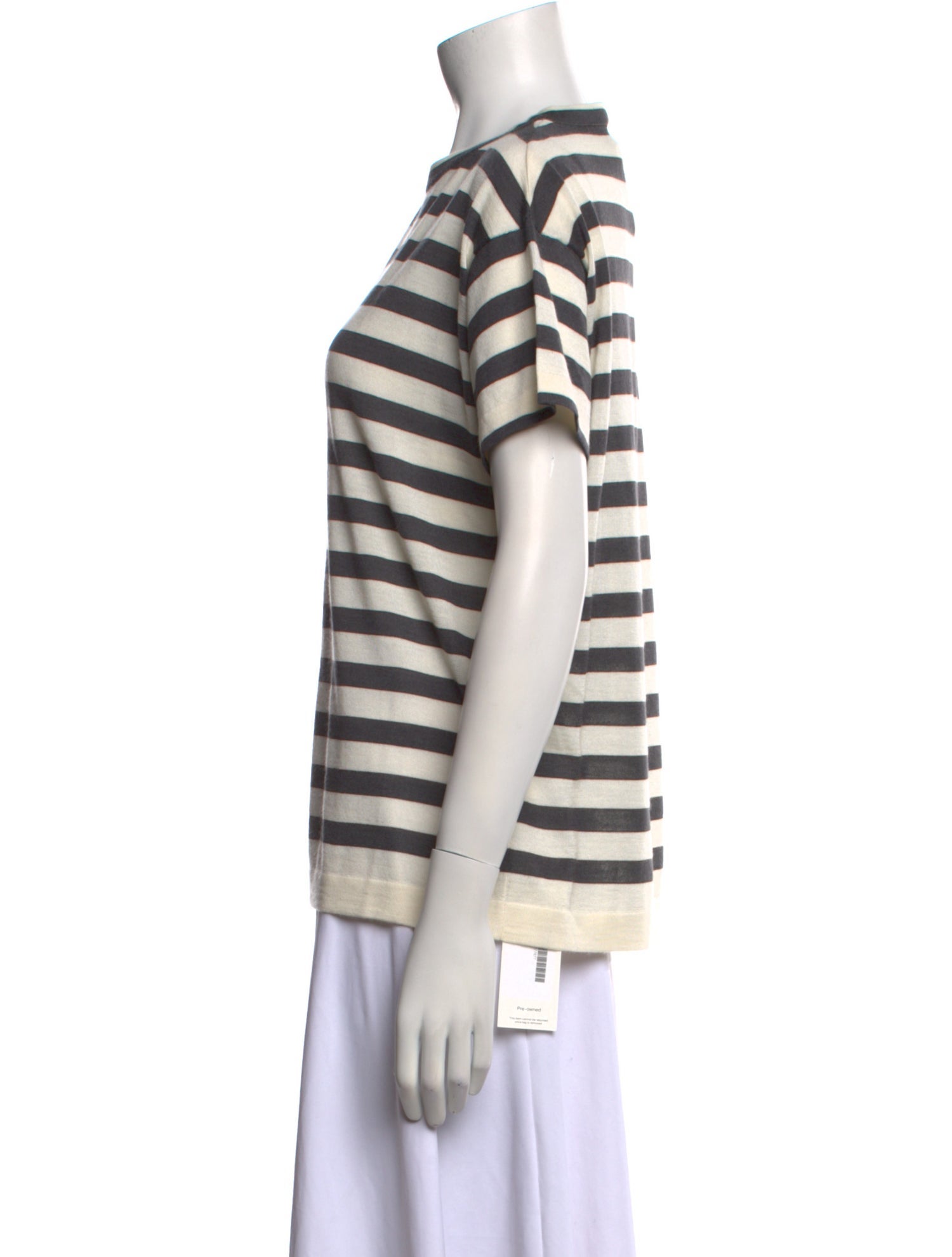 Brunello Cucinelli Cashmere Striped T-Shirt w/ Tags