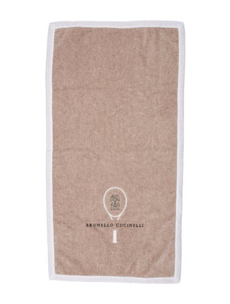 Brunello Cucinelli Tennis Logo Sport Towel