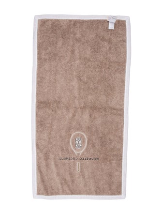 Brunello Cucinelli Tennis Logo Sport Towel