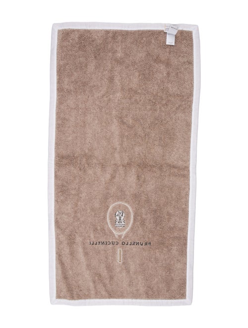 Brunello Cucinelli Tennis Logo Sport Towel