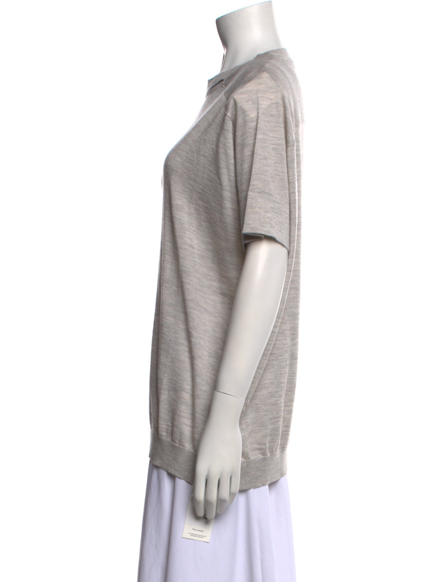 Brunello Cucinelli Cashmere Crew Neck T-Shirt w/ Tags