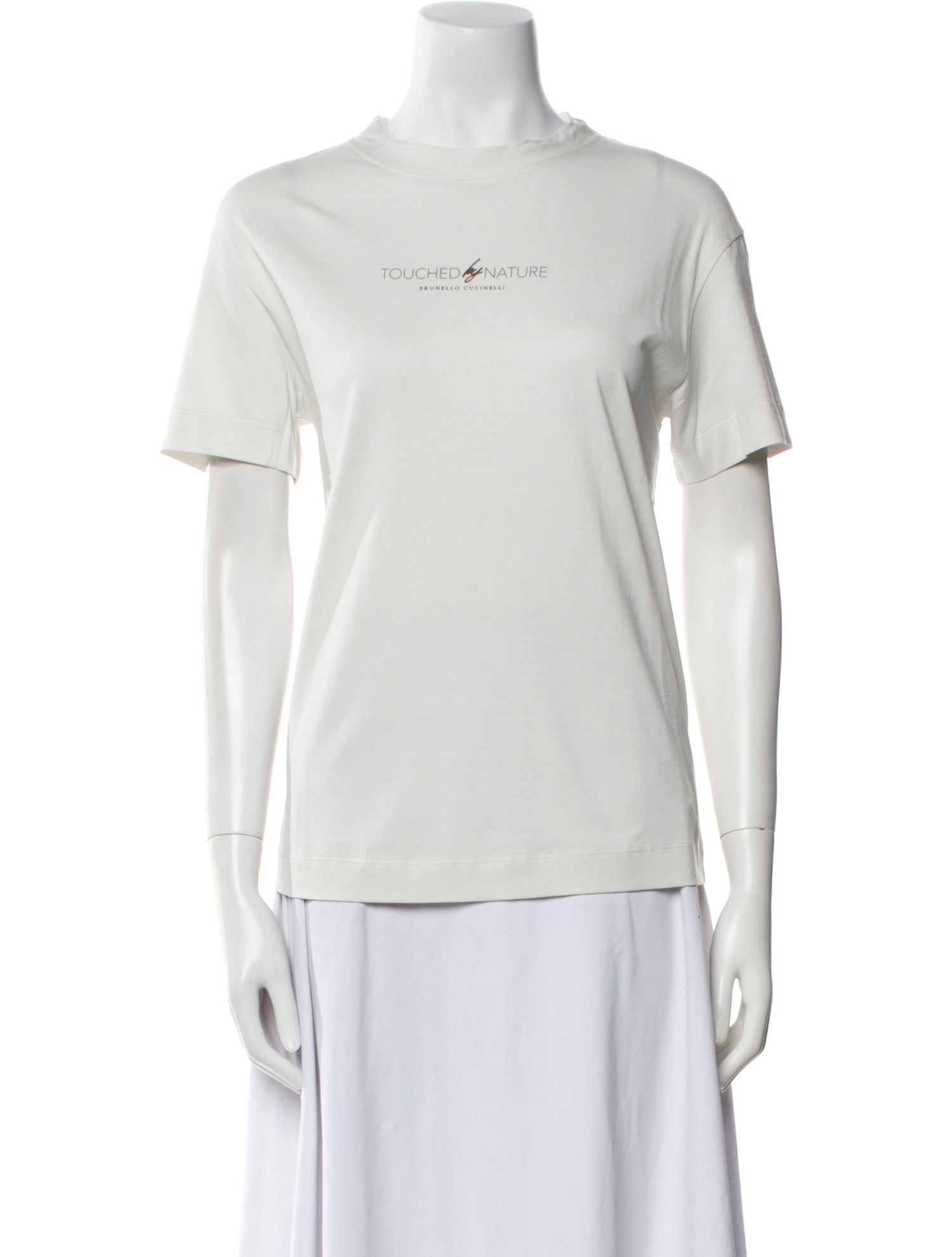 Brunello Cucinelli Graphic Print Crew Neck T-Shirt