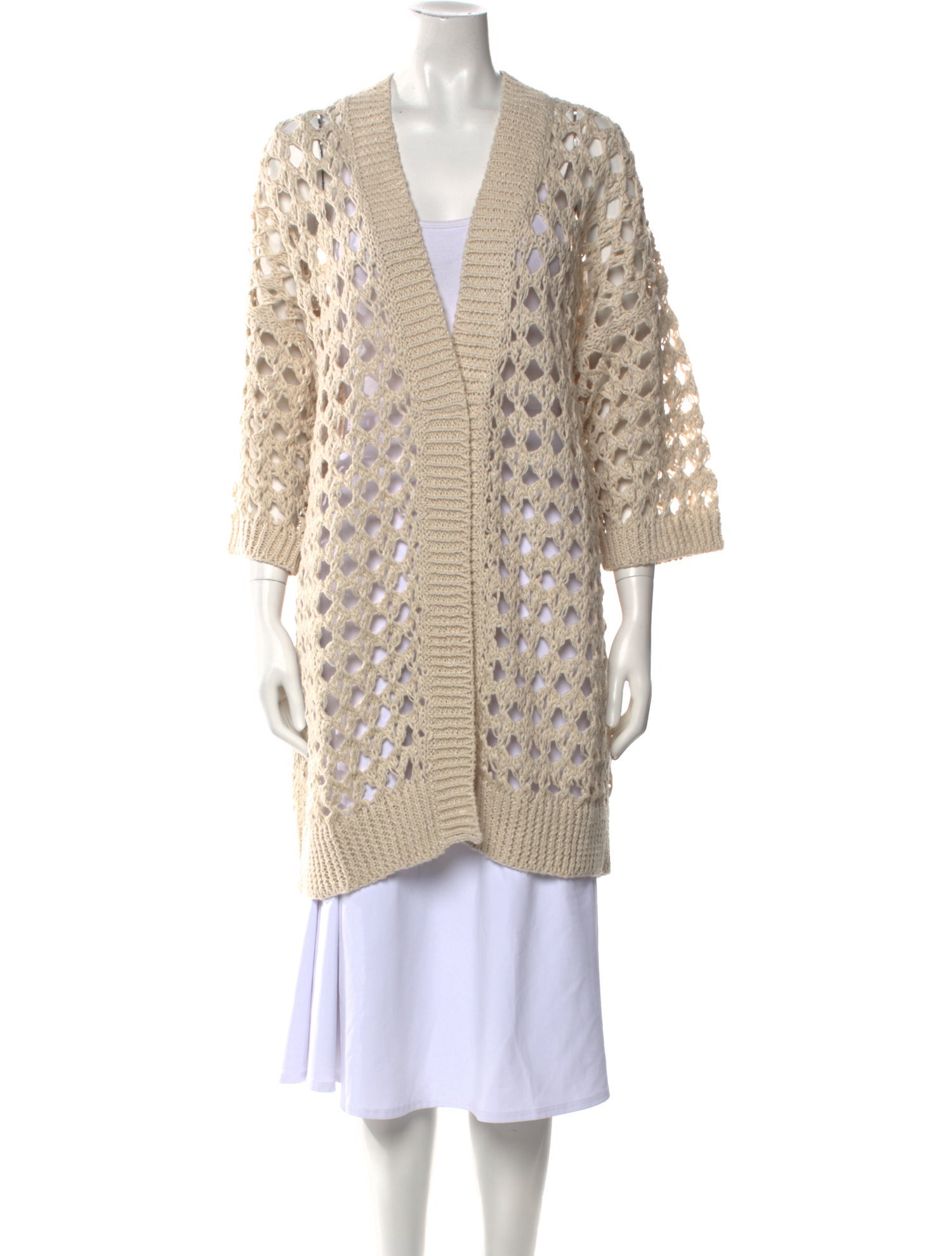 Brunello Cucinelli Plaid Print V-Neck Sweater