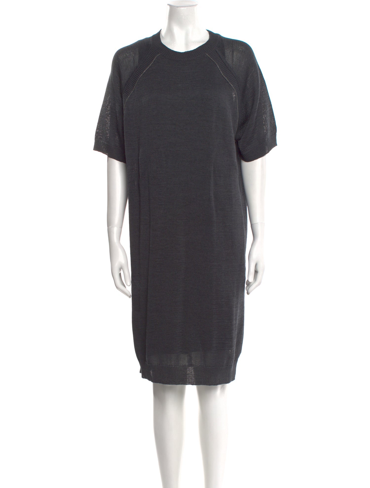 Brunello Cucinelli Crew Neck Knee-Length Dress