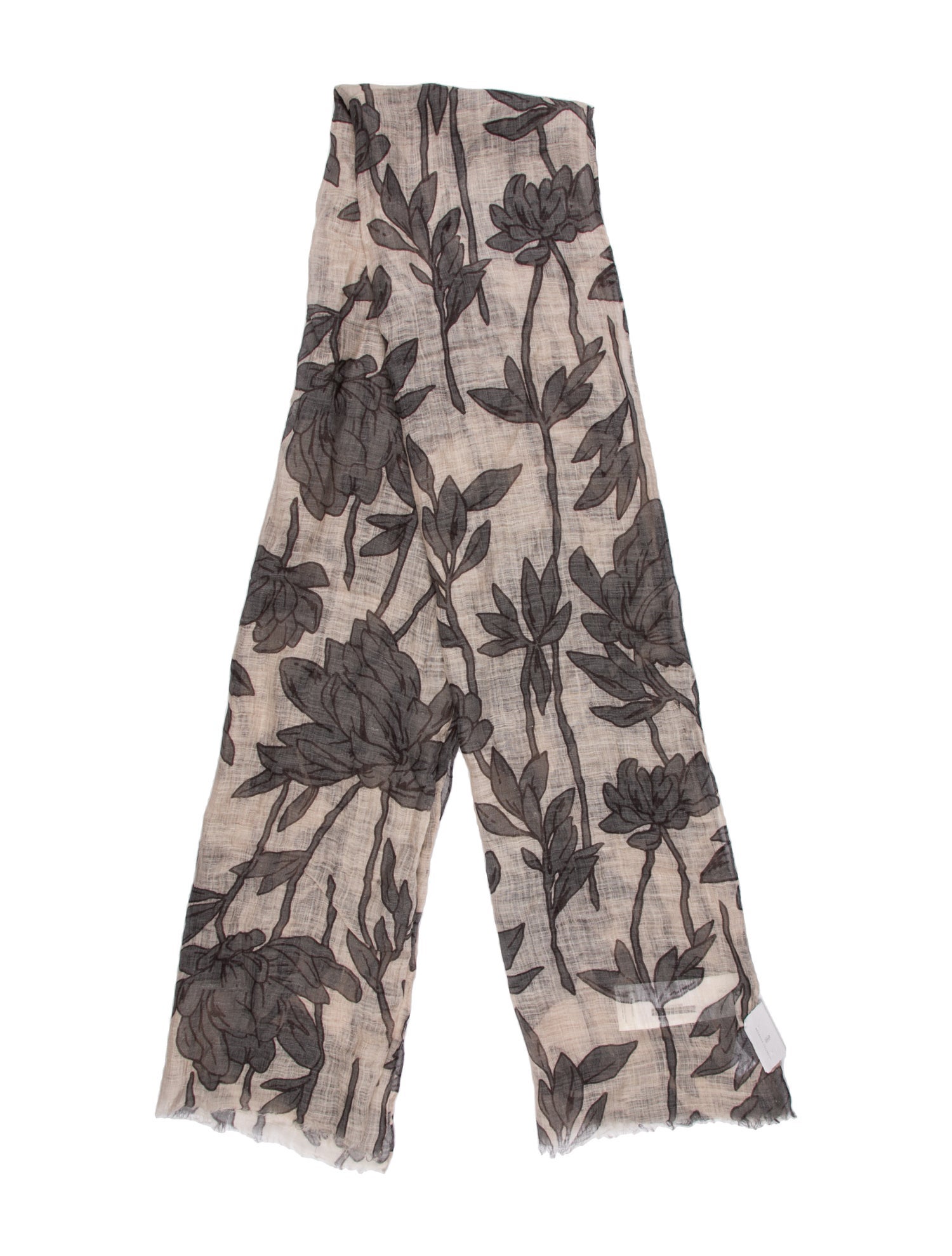 Brunello Cucinelli Floral Print Scarf