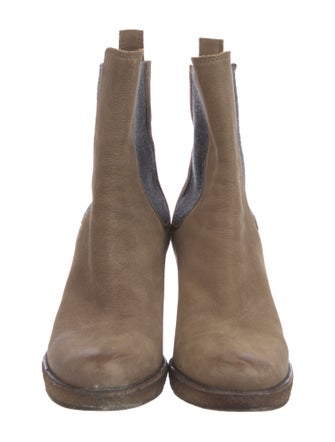 Brunello Cucinelli Leather Chelsea Boots