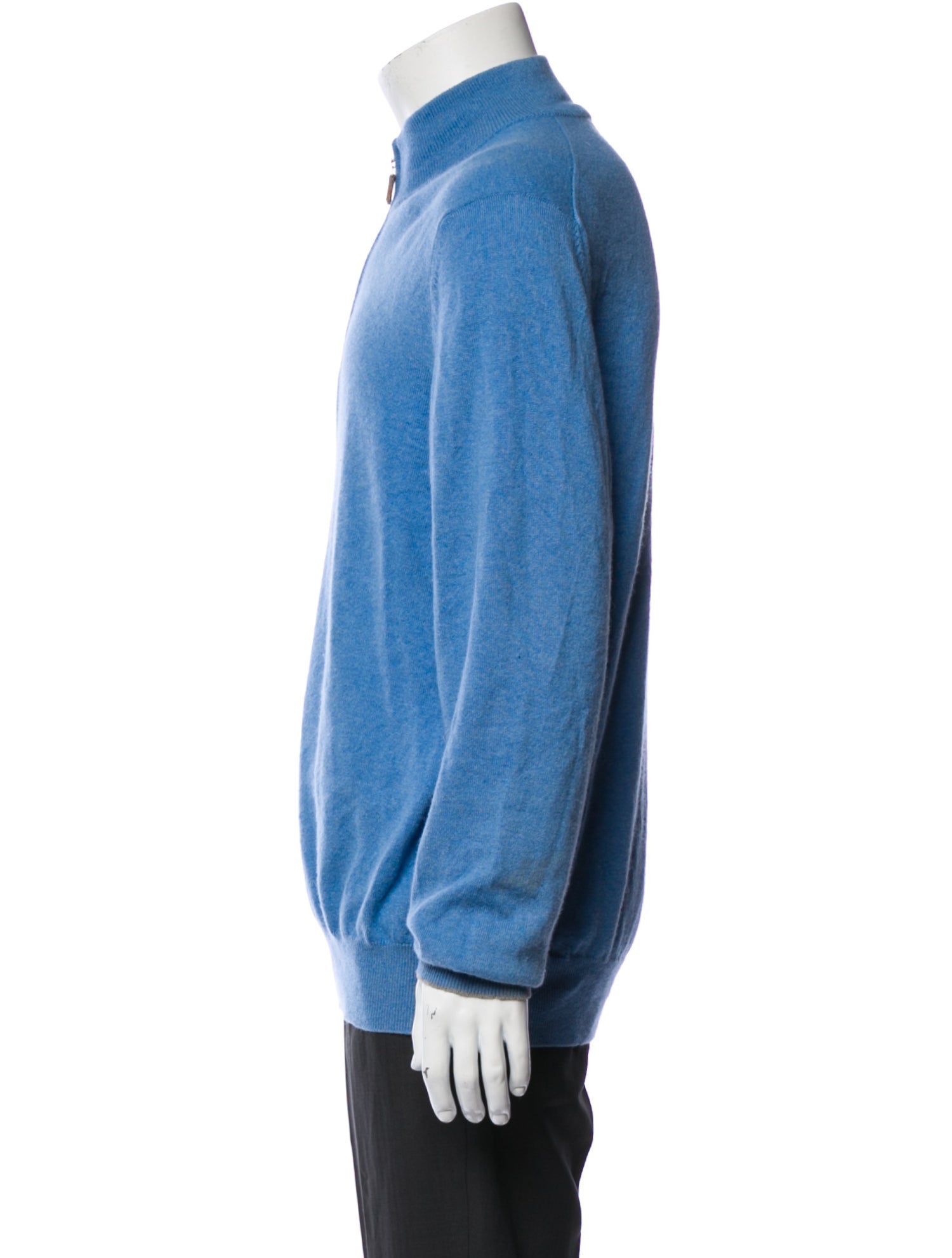 Brunello Cucinelli Cashmere Mock Neck Polo Sweater