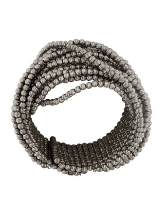 Brunello Cucinelli Beaded Cuff Bracelet
