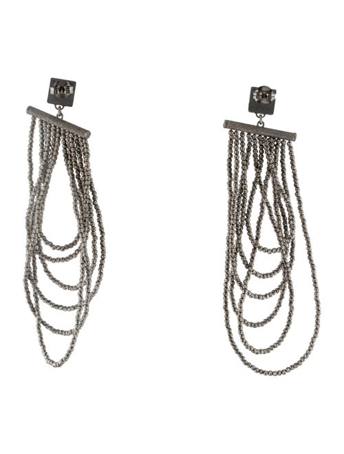 Brunello Cucinelli Tiered Monili Drop Earrings