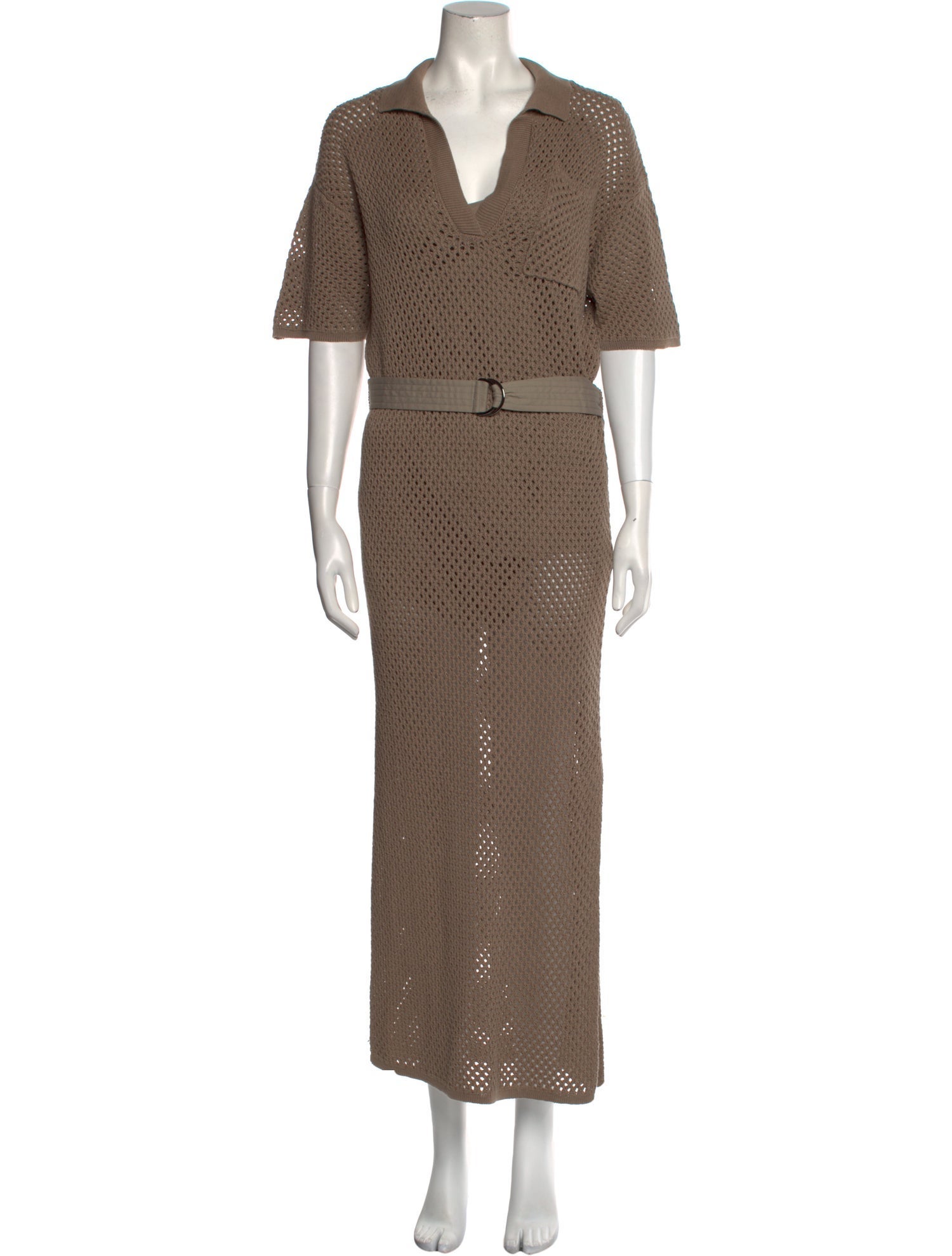 Brunello Cucinelli V-Neck Long Dress