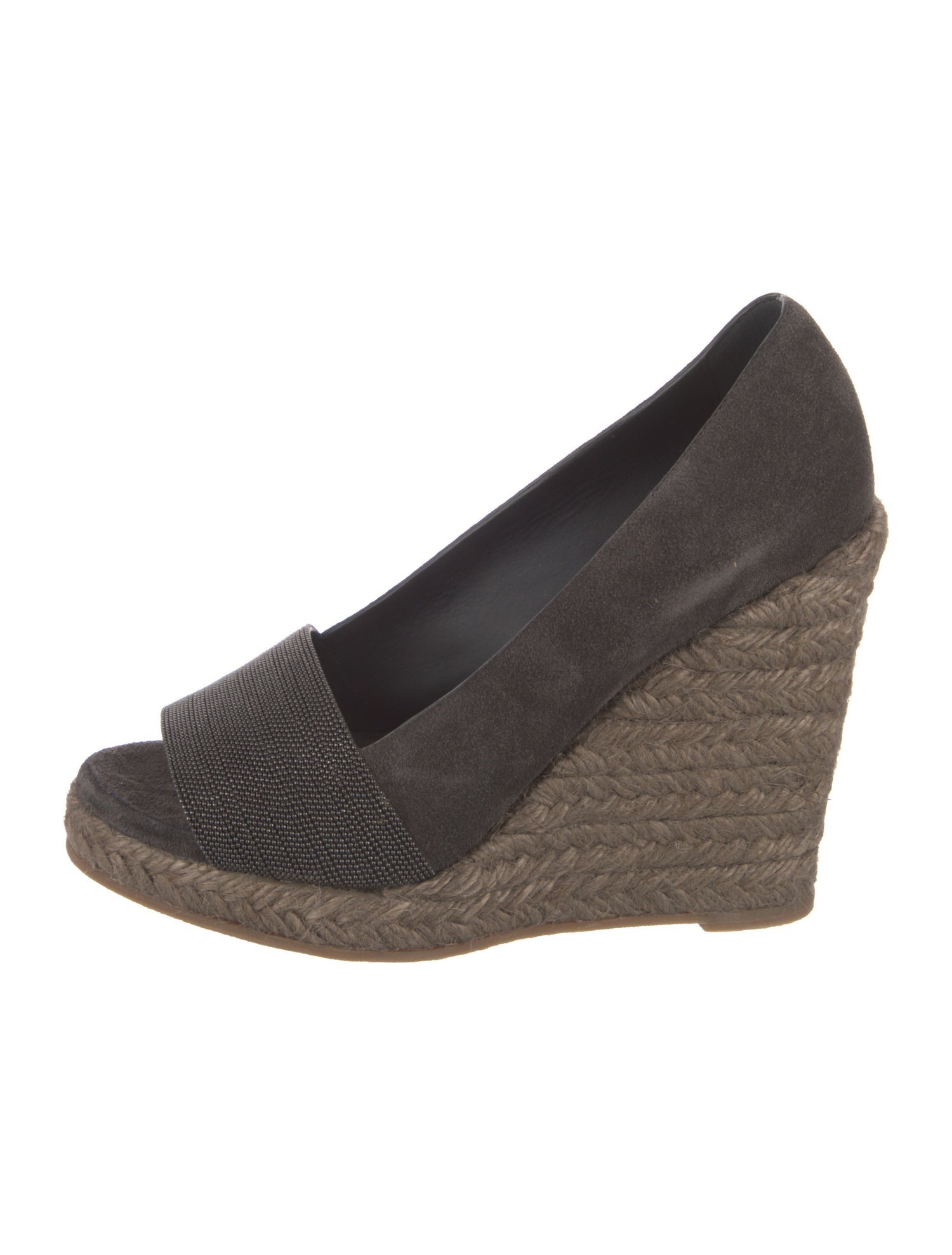 Brunello Cucinelli Monili Suede Pumps