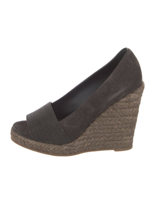 Brunello Cucinelli Monili Suede Pumps
